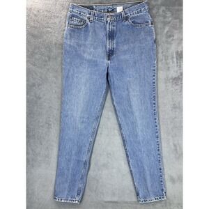 Vintage Levis Jeans Womens 16 Misses Blue Slim Fit Taper 512 Made In USA